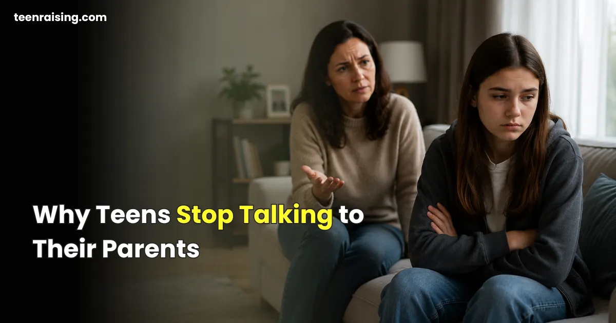 Why teens stop talking to their parents