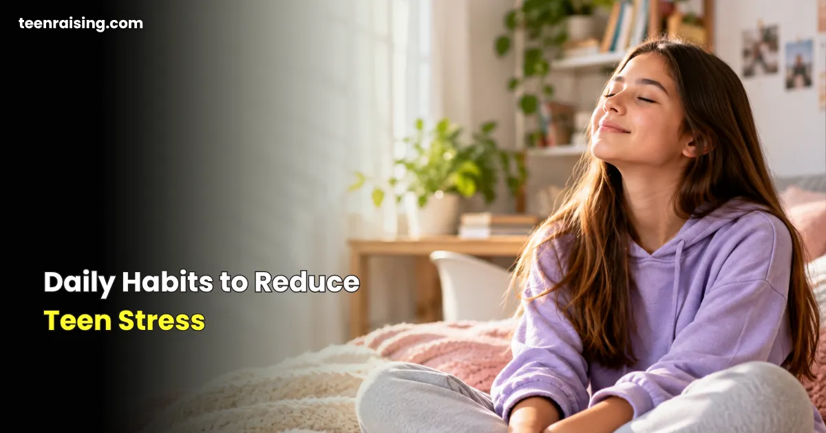 Daily habits to reduce teen stress